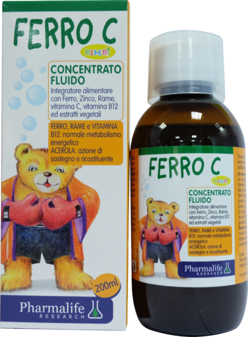 Ferro C Bimbi - Siro thảo dược chuẩn hóa châu Âu bổ sung sắt cho trẻ