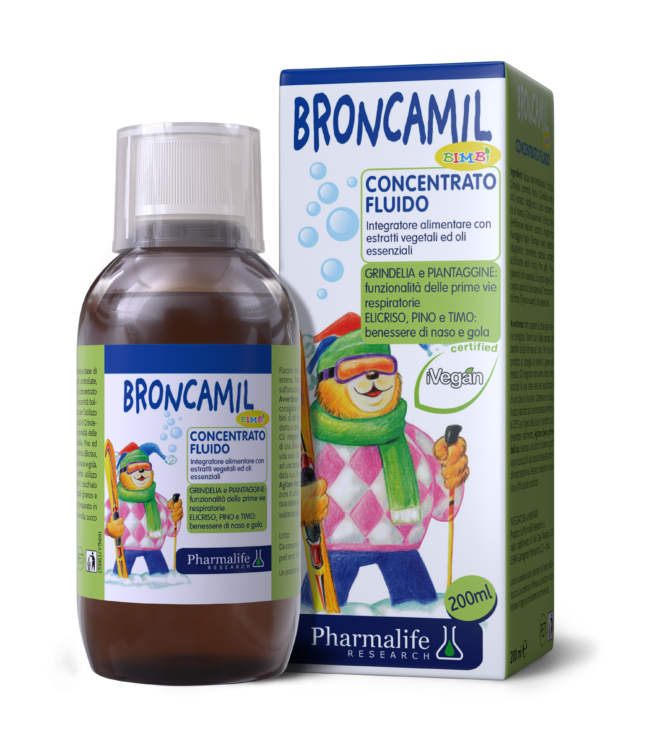 Broncamil Bimbi - Siro thảo dược chuẩn hóa châu Âu giảm ho 3 trong 1