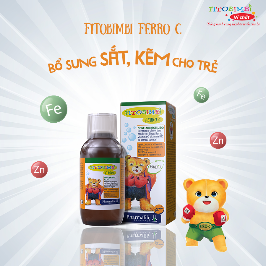 Fitobimbi Ferro C - Bổ sung sắt, kẽm cho trẻ