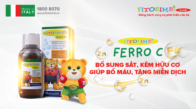 Fitobimbi Ferro C - Bổ sung sắt, kẽm hữu cơ cho trẻ